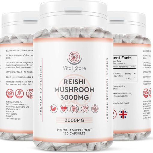 Reishi Mushroom Extract 3000mg — 4 Month Supply