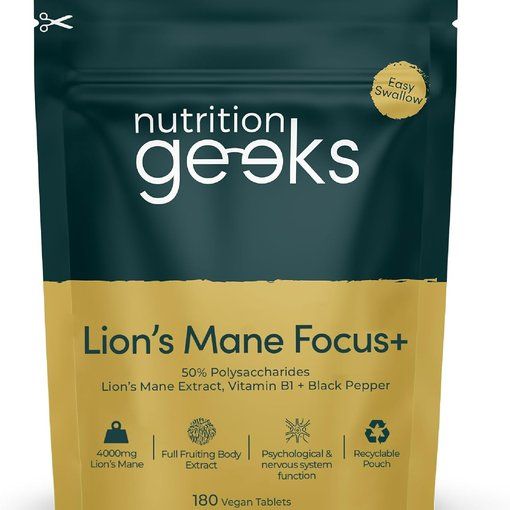 Lions Mane 4000mg Tablets with Vitamin B1 & Black Pepper
