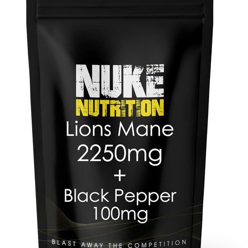 Nuke Nutrition Lion's Mane & Black Pepper Capsules