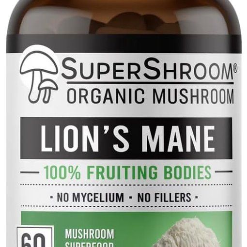 Organic Lion's Mane Capsules 500mg — Third-Party Tested