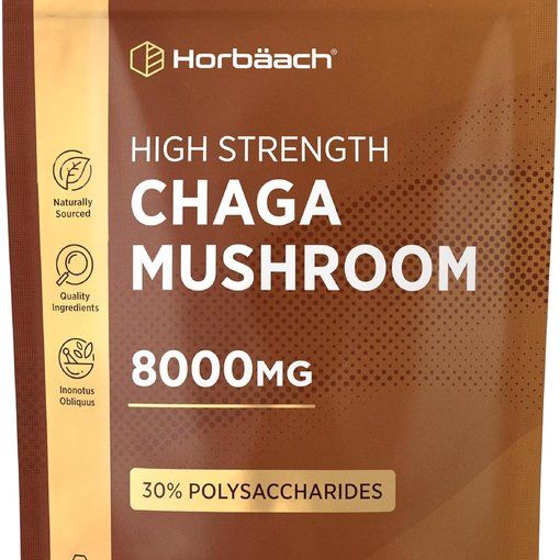 Horbaach Chaga Mushroom Capsules 8000mg