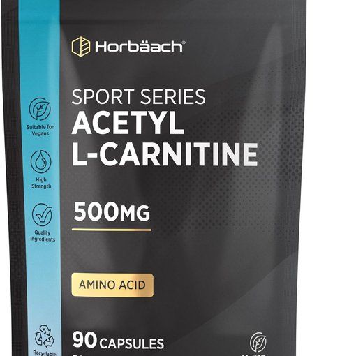 Horbaach Acetyl L-Carnitine 500mg 90 Vegan Capsules