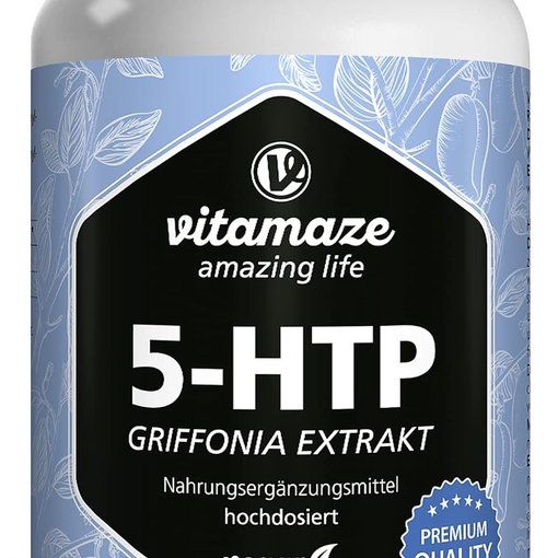 5-HTP 667mg 180 Vegan Capsules 6 Month Supply German
