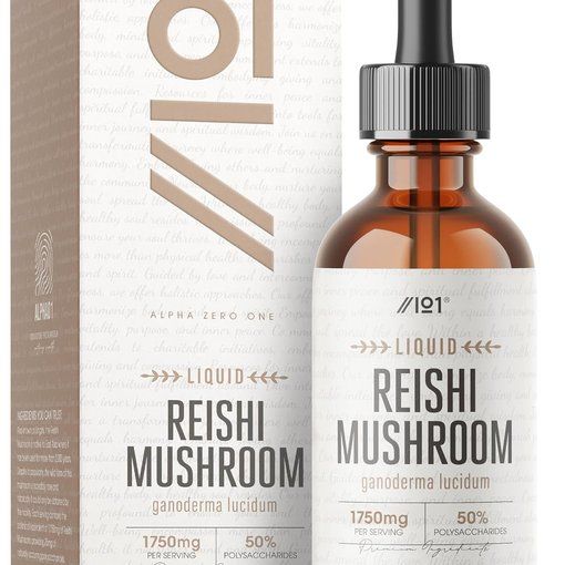 Alpha01 Reishi Mushroom Drops 50% Polysaccharides 60ml