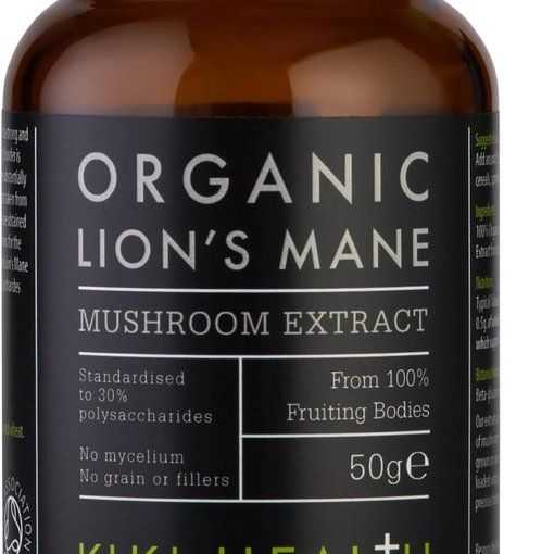 KIKI Health Organic Lion's Mane Extract Powder 30% Beta-Glucans 50g