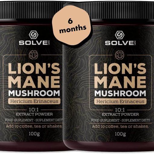 SOLVE Labs Lion's Mane Extract Powder 45% Beta-D-Glucans 200g