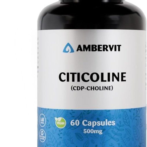 Ambervit Citicoline CDP-Choline 500mg 60 capsules