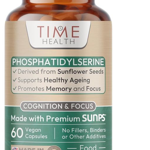 Time Health Phosphatidylserine 160mg SunPS sunflower-derived capsule bottle