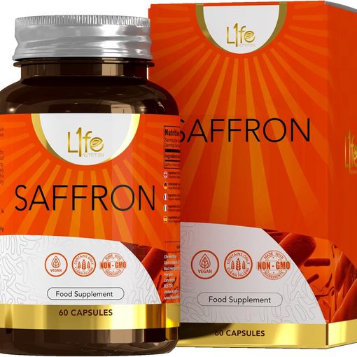 Life Nutrition LN Saffron 90mg high strength capsules 60 count UK manufactured