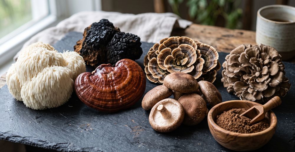 Medicinal Mushroom Comparison Chart: Benefits & Uses UK