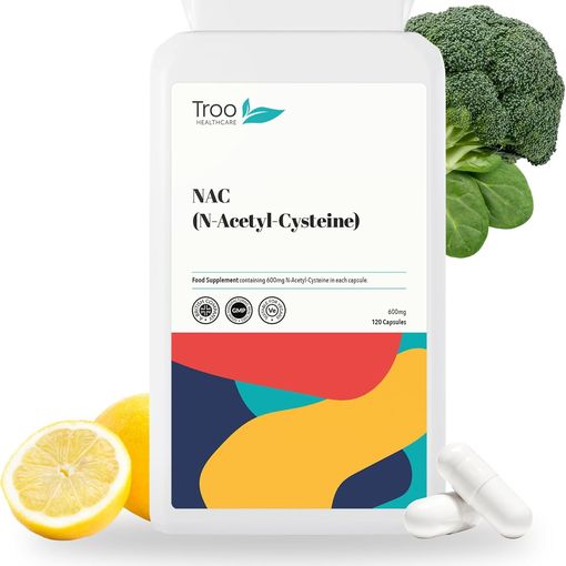 Troo Healthcare NAC Supplement 600mg 120 Vegan Capsules bottle