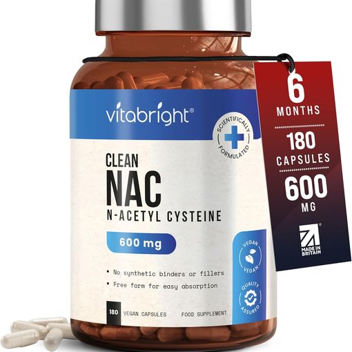 VitaBright Clean NAC 600mg 180 Capsules bottle