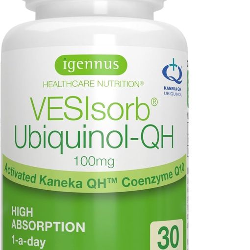 Igennus VESIsorb Ubiquinol-QH 100mg softgel bottle