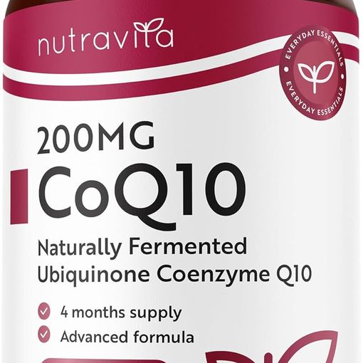 Nutravita CoQ10 200mg vegan capsules bottle