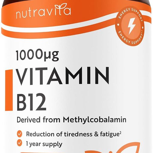 Nutravita Vitamin B12 1000mcg 365 Vegan Tablets bottle