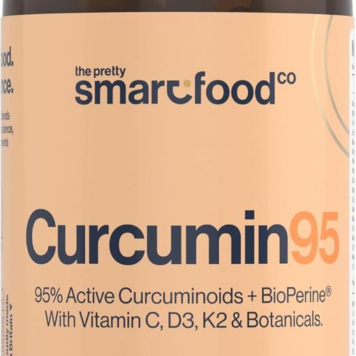 The Pretty Smart Food Co Curcumin 95 and BioPerine bottle