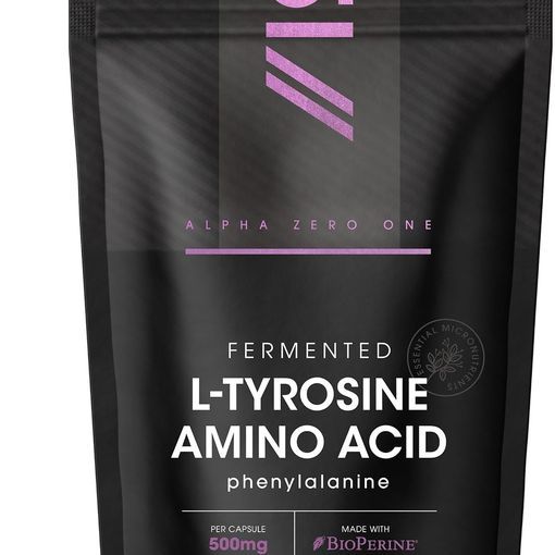 Alpha01 Fermented L-Tyrosine 500mg with BioPerine pouch