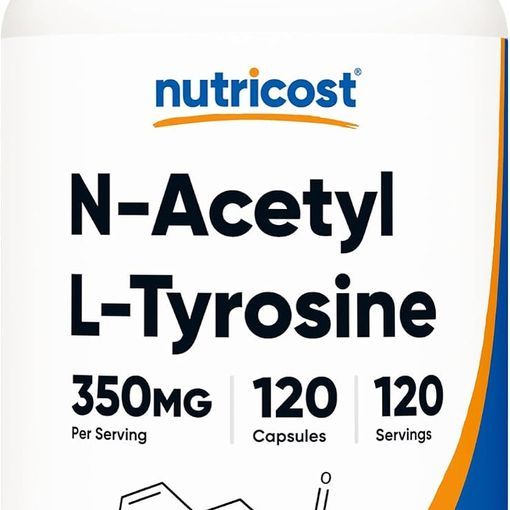 Nutricost N-Acetyl L-Tyrosine NALT 350mg capsules bottle