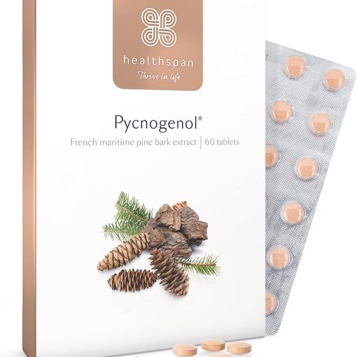 Healthspan Pycnogenol 30mg tablets box, 60 tablets