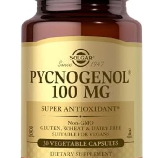 Solgar Pycnogenol 100mg vegetable capsules bottle