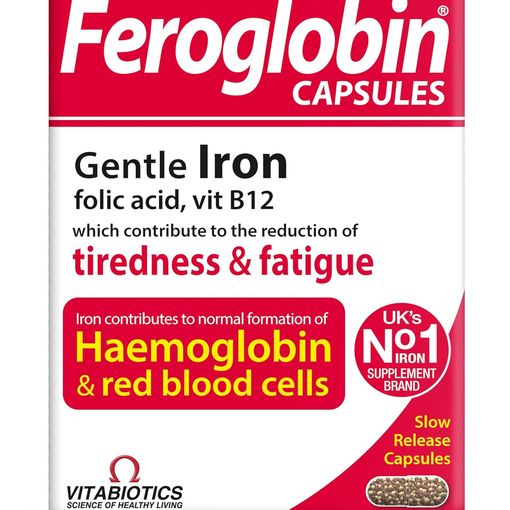 Vitabiotics Feroglobin Original iron capsules pack of 30