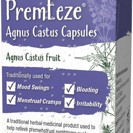 Natures Aid PremEeze Agnus Castus Capsules box