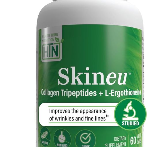 Skineu Collagen Tripeptide plus L-Ergothioneine capsules bottle