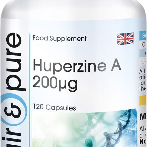 Fair and Pure Huperzine A 200mcg 120 capsules bottle