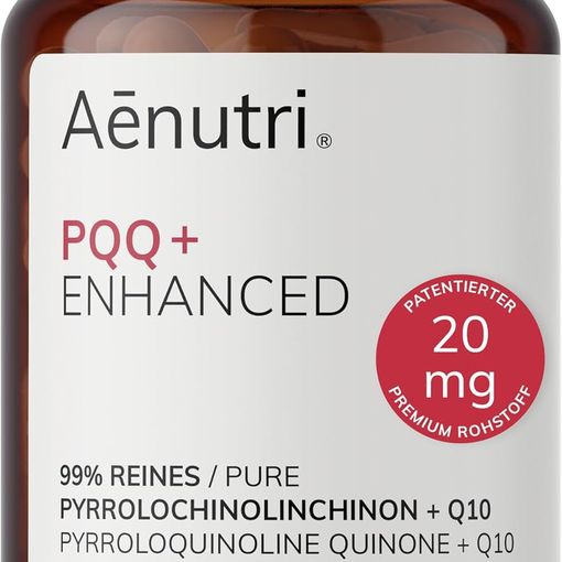 Aenutri PQQ+ Enhanced with CoQ10 capsules bottle